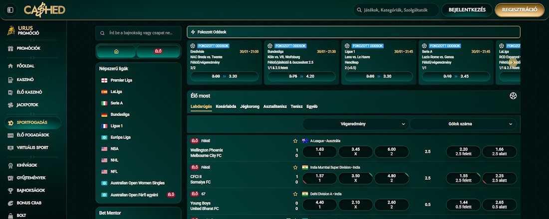 Cashed sportfogadás